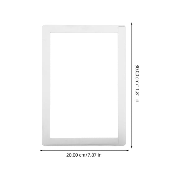 RENACLIPY Silver Plastic Photo Frame for Storage Ideal for Posters and Advertisements 16 x 20 inches