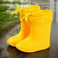thumbnail image 2 of Gelikeya Rain Boots for Kids Outdoor Wear Soft and Breathable Rain Shoes Rainwear (Yellow, Size 10-10.5 Years), 2 of 4