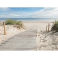 thumbnail image 2 of Braun Studio 18x15 White Modern Wood Framed Museum Art Print Titled - Plage, 2 of 4