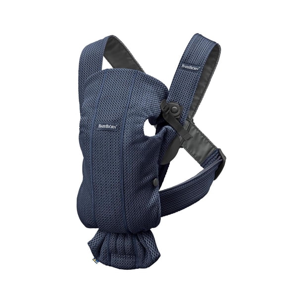 Portabebés BabyBjörn Azul Marino 3D Mesh Ergonómico y Fácil de Usar para Recién Nacido
