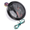 thumbnail image 3 of M Buder 85mm (3.375 inches) 3 in 1 Electrical Tachometer Oil Pressure Water Temp Gauge 6000 RPM 0-150 PSI for RV Yacht Truck with 7 Colors Backlight Black Dial Black Bezel, 3 of 9