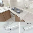 thumbnail image 1 of Pegatina de mármol a prueba de aceite para cocina, papel tapiz autoadhesivo impermeable de lujo, decoración de encimera, armario, azulejo, pegatina de pared, 40 cm, 1 of 5