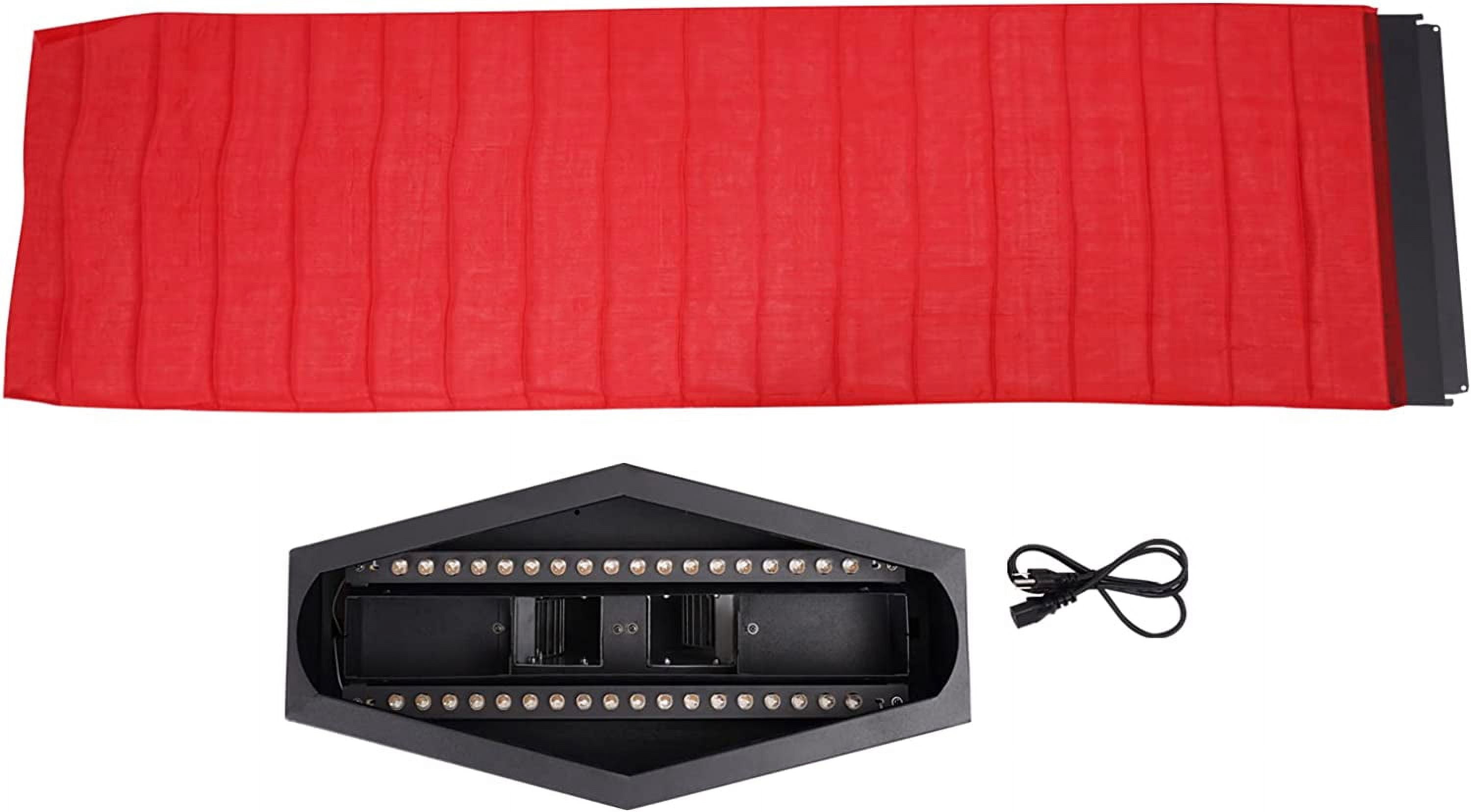 Miumaeov Fake Fire Flame Light 36 LED Red + Blue Fake Flame Light Stage Show Fire Flame Lighting Disco, for Stage Halloween DJ Disco Party Lighting