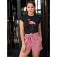 thumbnail image 2 of Watercolor Of A Big Flamingo T-Shirt Women -Image by Shutterstock, Female Medium, 2 of 4