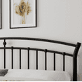 thumbnail image 6 of Winkalon Queen Size Metal Platform Bed Frame with Victorian Style Iron-Art Headboard, Easy Assembly, Under Bed Storage, No Box Spring Required, Black, 6 of 8