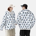thumbnail image 4 of Fotbe Skiing Penguin Funny Chaqueta con Protección Solar UPF 50+ para Hombre y Mujer, Camisa con Capucha y Bolsillos-Large, 4 of 7