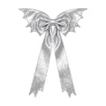thumbnail image 2 of Extra-Large Christmas Bow Decoration – 45.28 Inch Oversized Cloth Bow for Tree Top, Porch, Window, Party Decor, 2 of 6