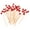 Red, variant on 100x Wood Cocktail Sticks Stirrer Wedding Summer Party Food Fruit Cupcake Picks Red