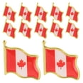 thumbnail image 1 of Shisuyan 25 Pcs Badge Drapeau en Métal Épingle du Drapeau du Canada Badges Drapeau Métal Badge Canada, 1 of 8