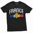 thumbnail image 3 of Men'S France T-Shirt French Patriotic Nationality Independence Day Coat Of Arms Tee (Small Military Green), 3 of 6