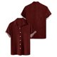 thumbnail image 1 of Men's Solid Color Button Short Sleeve Shirts Men's Casual Fashion Short Sleeve Shirts M, 1 of 3