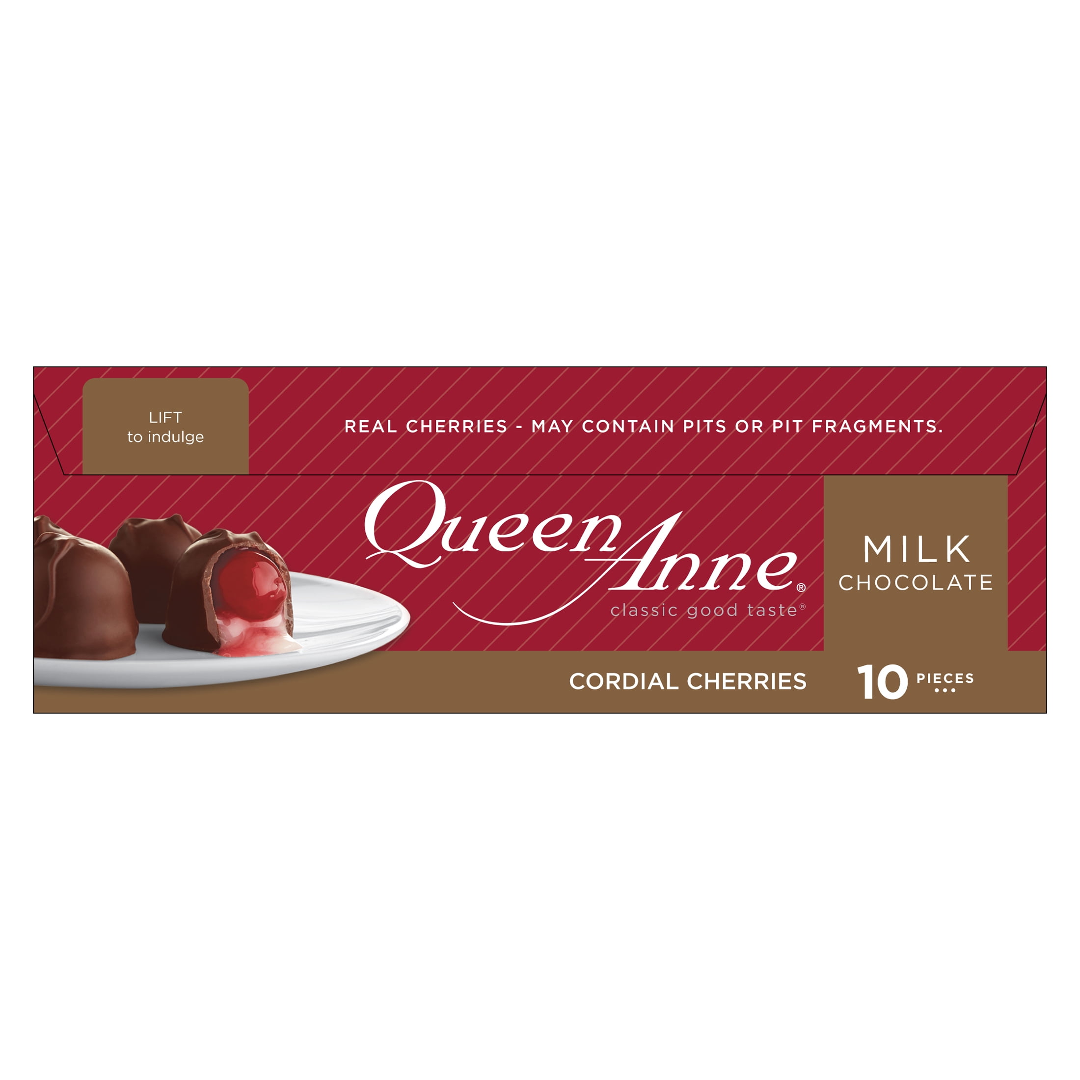 Queen Anne Milk Chocolate Cordial Cherries, 6.6 oz Box, 10 Pieces