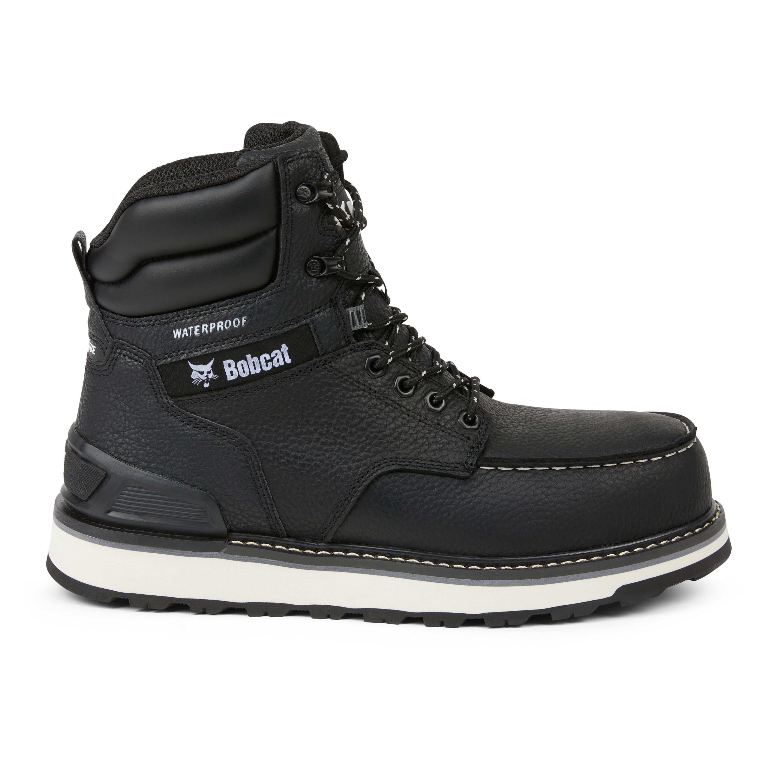 Bobcat Men’s Caliber 6” Waterproof Moc-Toe Steel Toe Work Boot, Wide Available
