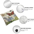 thumbnail image 4 of Acheng Farmhouse Pillow Covers Set of 2 Spring Summer Throw Pillow Covers Flower Butterfly Bird Decorative Pillowcases for Sofa Couch Living Room Outdoor White, 4 of 6