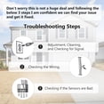 thumbnail image 6 of 41A5034 Garage Door Sensor with Brackets, Replacement for Liftmaster Chamberlain Craftsman Garage Door Sensors, Safety Sensor Beam Compatible with Liftmaster Chamberlain Craftsman Garage Door openers, 6 of 7