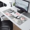 thumbnail image 2 of Long Mouse Pads for Desk,Pioneer Flower Floral Print Pattern Desk Mats on Top Of Desks, Desk Mouse Pad Extra Large with 3mm Non-Slip Base and Stitched Edge for Gaming,Office,Work,Home 31.5"x11.8", 2 of 6