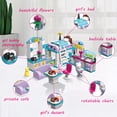 thumbnail image 4 of HI-REEKE House Building Block Set 3in1 Dream Home Building Kit Plastic Toy Gift for Girls Multicolor, 4 of 7