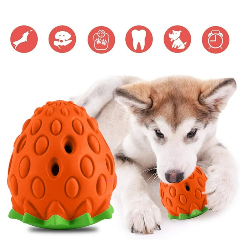 1Piece Strawberry Dog ​​Toys, Aggressive Chew Toys, Boring