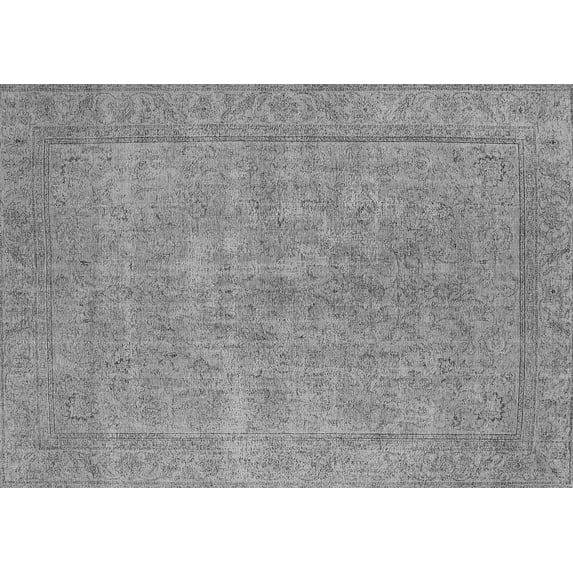 Ahgly Company Indoor Rectangle Oriental Gray Industrial Area Rugs, 8' x 10'