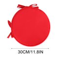 thumbnail image 4 of Tuvgenk Seat Cushion Red Pressure Relief Office Seat Cushion Pillow with Ties Polyester Thick Round Breathable Chair Pad for Home, 4 of 5