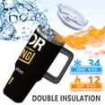 thumbnail image 3 of Pastor Warning Stainless Steel Insulated Mug with Lid and Handle, 30oz, 3 of 4
