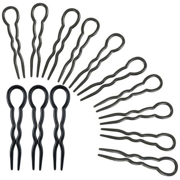 Pretyzoom U Shaped French Hair Pin 24Pack for Bun Creation and Styling Women Teen Girls