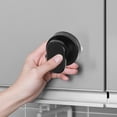 thumbnail image 4 of Transemion 2 Pieces Suction Cup Handle Practical Multi-functional Door Knob Multipurpose Useful House Supply for Window Refrigerator Black 1Set, 4 of 6