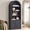 Black Alder, variant on SICOTAS 82.2" Tall Arched Storage Cabinet with Fluted Doors, Large Pantry Cabinet with Adjustable Shelves, Modern 6-Tier Bookcase for Living Room, Home Office, Dining Room, Black Alder