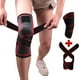 thumbnail image 2 of piezas (L) Rodillera deportiva para hombres y mujeres, rodillera roja médica elástica ajustable, soporte de ligamento de menisco de rodilla para osteoartritis, correr, sentadillas, baloncesto, culturi, 2 of 5