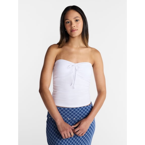 No Boundaries Ruched Tube Top, Women’s XXS-XXL