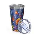 thumbnail image 2 of 16oz Tumblers Pioneer Flower Floral Print Pattern Stainless Steel Vacuum Insulated Double Wall Travel Tumbler Cups Mug with Lid and Straw,Cleaning Brush for Coffee,Tea, 2 of 4