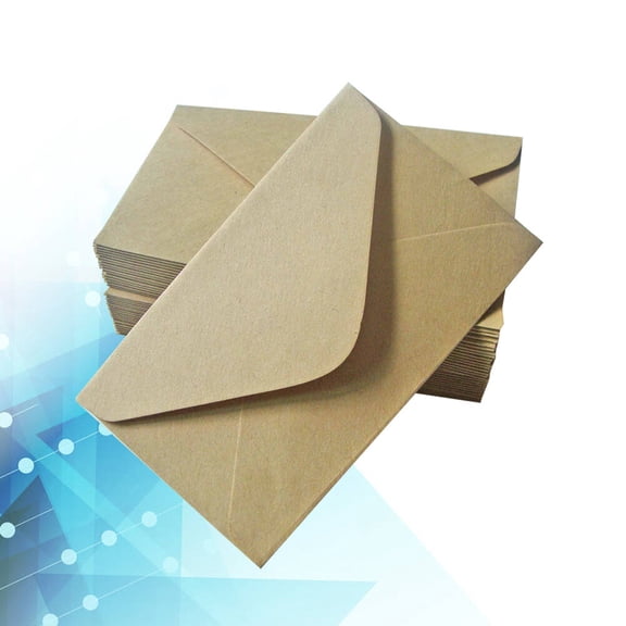 FOMIYES 40Pcs Kraft Paper Envelope Simple Invitation Cards for Writing Letters and Events