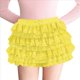 thumbnail image 3 of Pantalones Bombachos de Encaje Multicapa Y2K para Mujer, Pantalones Cortos con Volantes, Pantalones Cortos de Calabaza, Enaguas Dulces con Cintura Elástica. Amarillo S, 3 of 7