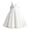 White, variant on Girls Princess Dresses Cozy Satin Tulle,V Neck Back Big Bow Floor Length Wedding Flower Party Pageant Gown Red 5-6Years