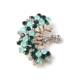 thumbnail image 3 of simhoa 4pcs Crystal Rhinestone Pearl Embellishments Scarf Decorations Brooch Button 40x32mm rhinestone tree, 3 of 8