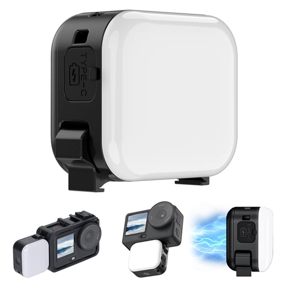 GAEKOL Vlogging Light Mini LED Action Camera Video Light Magnetic Photography Fill Lighting for DJI Osmo Nano/360/ Action 6 Action 5 Pro 4/3