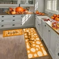 thumbnail image 4 of Fall Kitchen Rugs, Fall Decorations for Home Pumpkin Mats Set of 2- Non-Slip Autumn Floor Mat- Fall Decor for Home Harvest Thanksgiving Decor Holiday Runner Rug 17"x47.2"+17"x30", 4 of 6