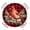Red, variant on Christmas Cardinal Birds Round Tablecloth for 36-44 Inch Tables,Fitted Table Cover with Elastic Edge,Buffalo Checker Xmas Pine Tree Waterproof Outdoor Table Cloth Protector for Patio Garden Dinner