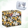 thumbnail image 4 of HELLHERO Sewing Machine Cloth Cover with Pockets for Extra Accessories Washable Dustproof Zipper Pouch Keep Clean and Safe Daisies, 4 of 8