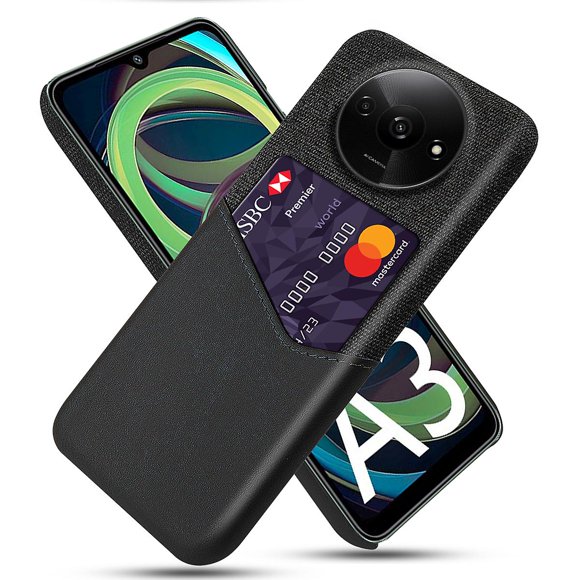 T Gift Of compatible Xiaomi Redmi A3/ Poco C61 4G Protective Case Card Slot PU+PC Phone Cover