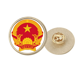 thumbnail image 1 of Vietnam Asia emblema nacional Broche de oro metálico circular, 1 of 3