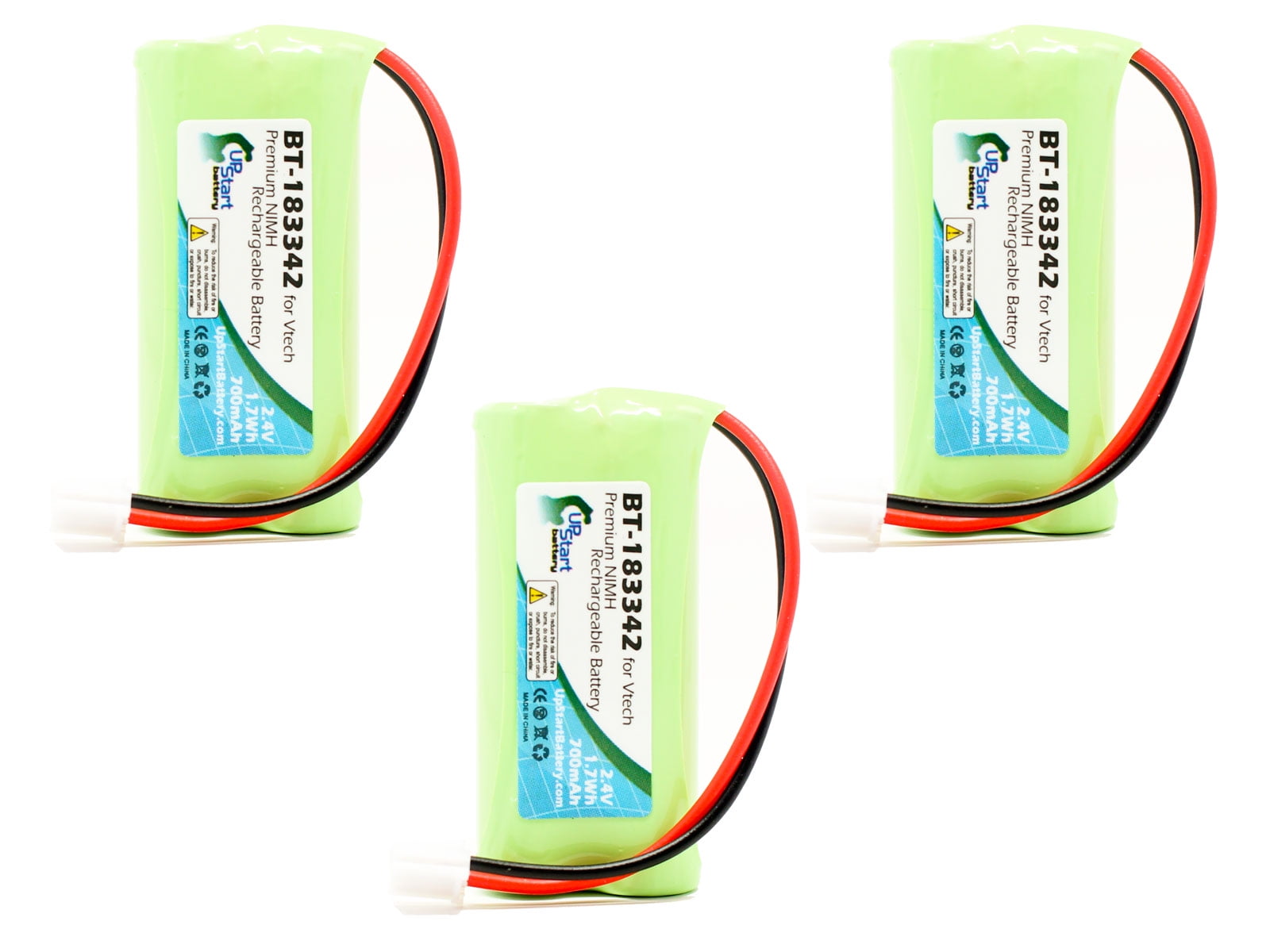 Compatible with VTech Cordless Phone Battery 700mAh 2.4V NI-MH Replacement for VTech 6041 Battery 