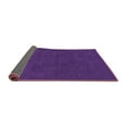 thumbnail image 2 of Ahgly Company Indoor Square Solid Purple Modern Area Rugs, 3' Square, 2 of 4