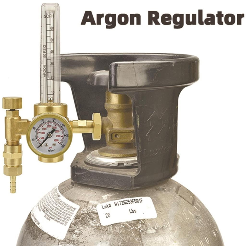 CEORPER Argon CO2 Welder Regulator with American CGA580 Connection for Metal Fabrication