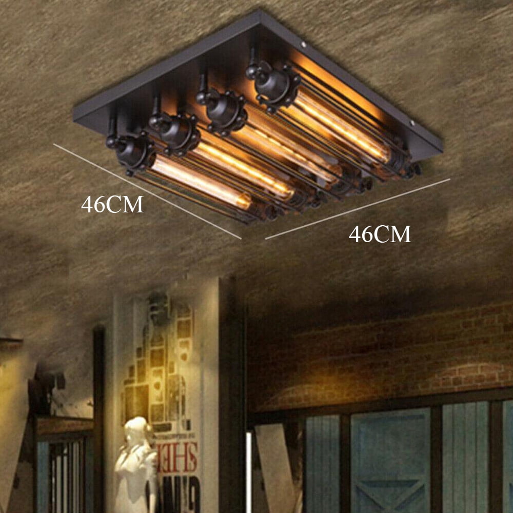 1 PCS Metal Lighting Fixture, Ceiling Light Fixture, Industrial Style Light Fixture, Voltage: 110V, 60Hz, Switch Type: Wall Switch (Not Included)