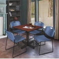 thumbnail image 2 of Regency Kobe 36 in. Square X-Base Breakroom Table- Cherry, 2 of 5