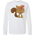 thumbnail image 3 of Inktastic Spring Animals, Cute Squirrel, Colorful Flowers Long Sleeve T-Shirt, 3 of 5