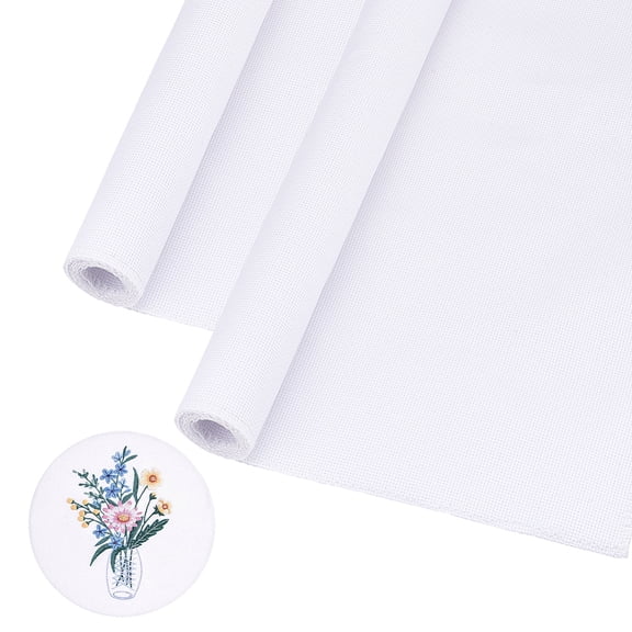 Cotton stitch Cloth Aida Cloth White 1000x500x0.5mm