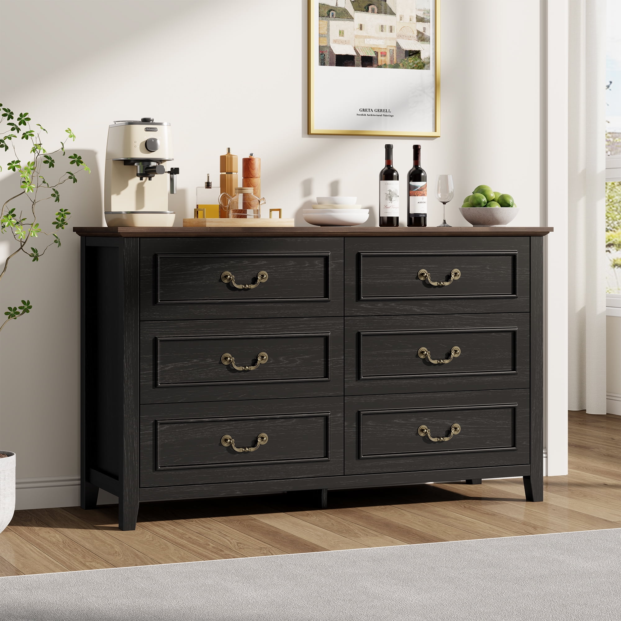 LainTene Black Dresser for Bedroom, 47 Farmhouse Nicaragua | Ubuy