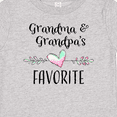 thumbnail image 4 of Inktastic Grandma and Grandpas Favorite- Heart Grandchild Boys or Girls Baby T-Shirt, 4 of 5